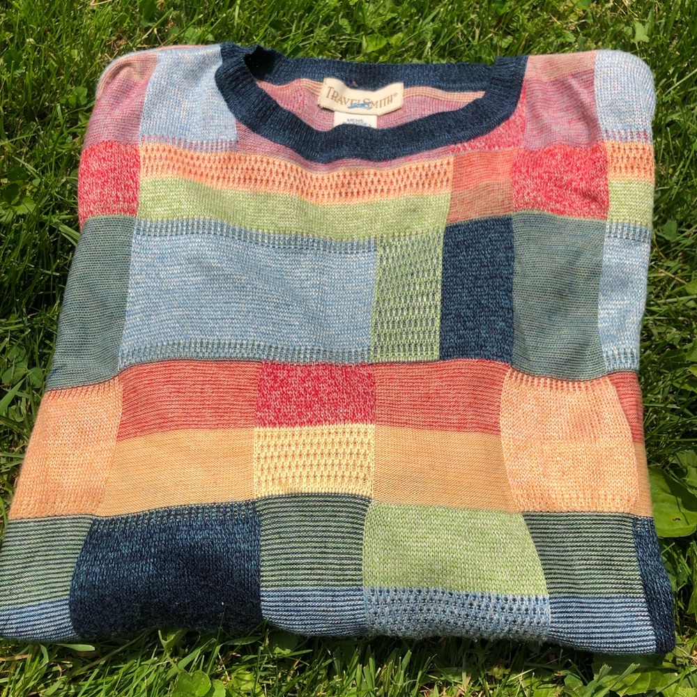 Pastel geometric sweater!